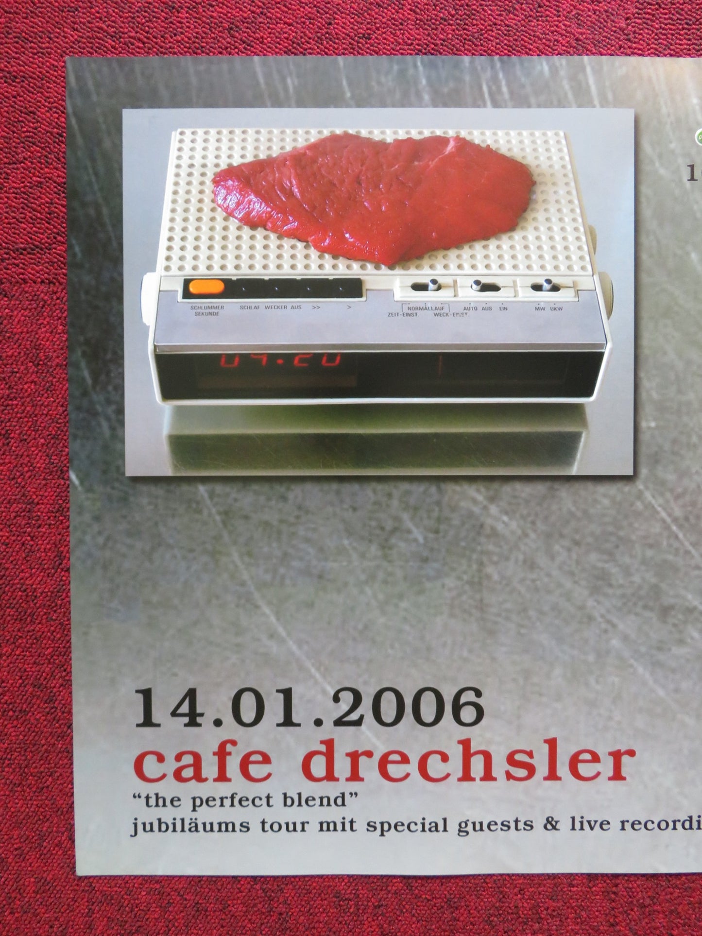 CAFE DRECHSLER RADIO SNACKS GERMAN MUSIC PROMO ALBUM / TOUR POSTER 2006