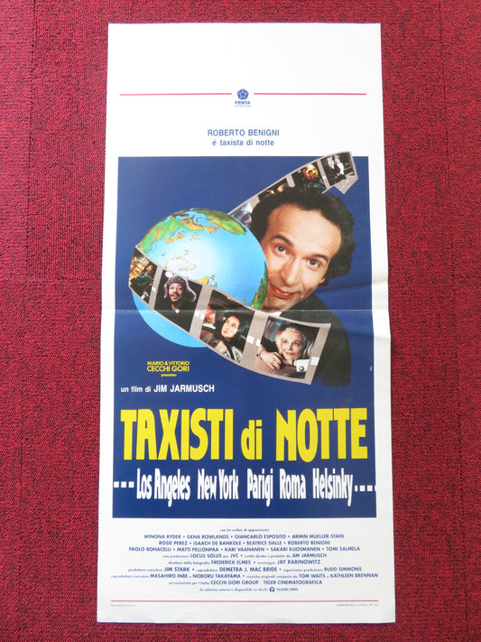 NIGHT ON EARTH ITALIAN LOCANDINA POSTER WINONA RYDER GENA ROWLANDS 1991