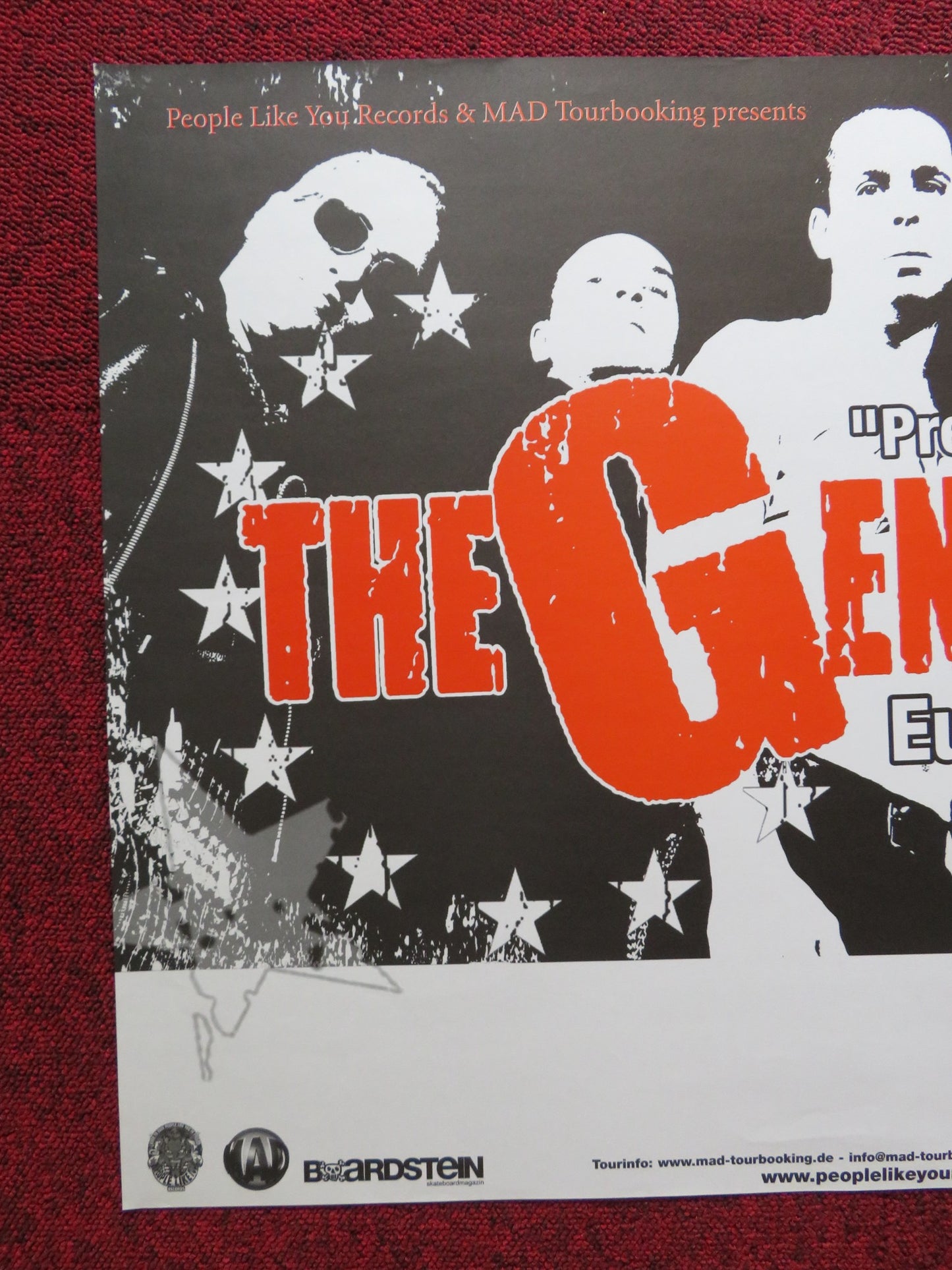 THE GENERATORS - TOUR POSTER  GERMAN MUSIC PROMO EUROPEAN 2006