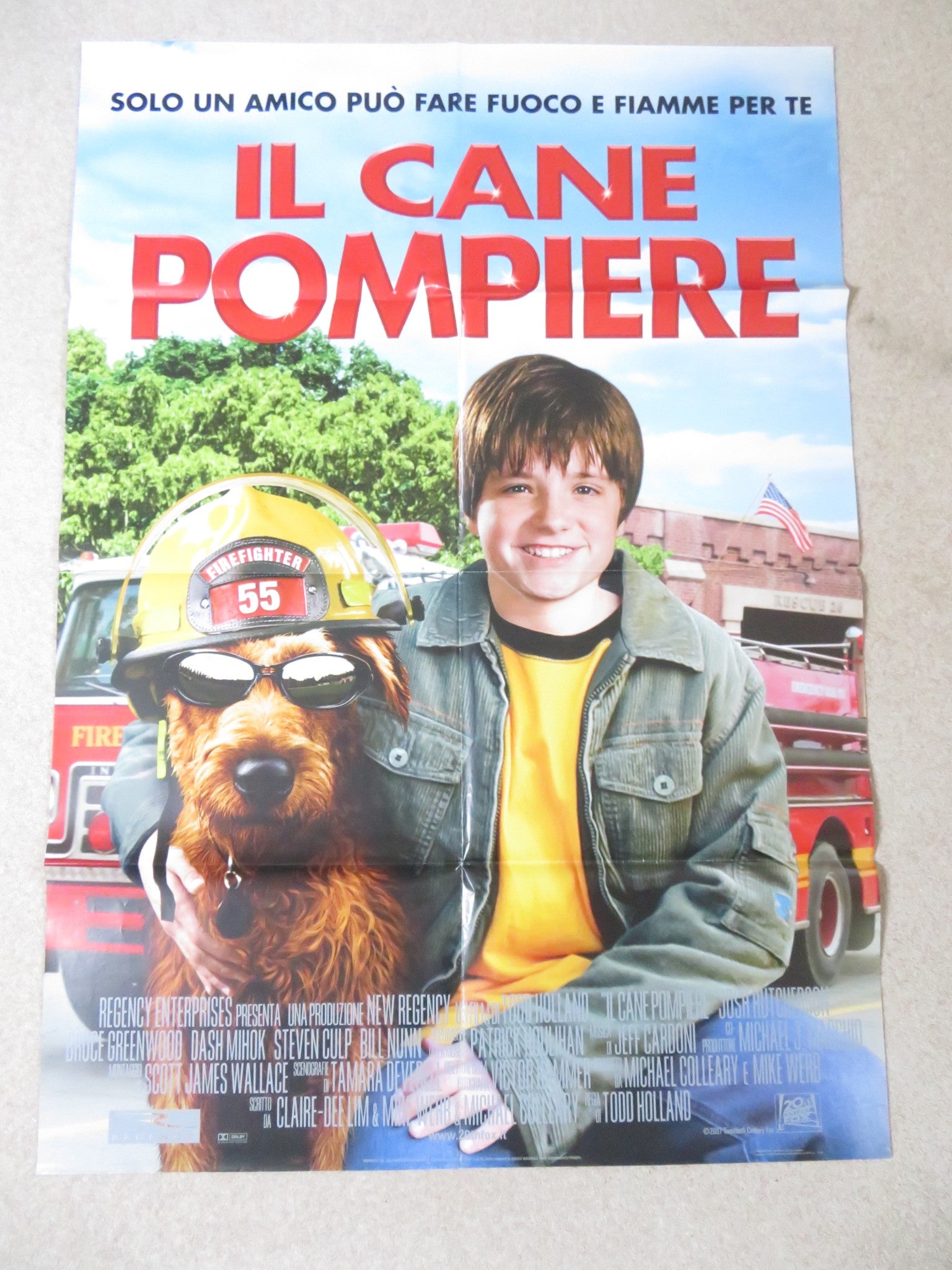 FIREHOUSE DOG ITALIAN 2 FOGLIO POSTER JOSH HUTCHERSON BRUCE GREENWOOD ...