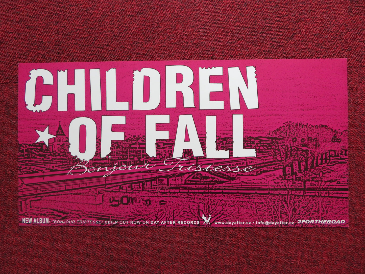 CHILDREN OF FALL BONJOUR TRISTESSE GERMAN MUSIC PROMO ALBUM POSTER 2005