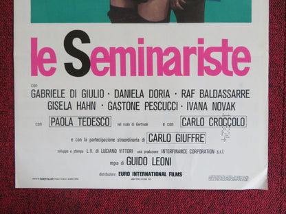 LE SEMINARISTE ITALIAN LOCANDINA POSTER GABRIELE DI GIULIO DANIELA DORIA 1976