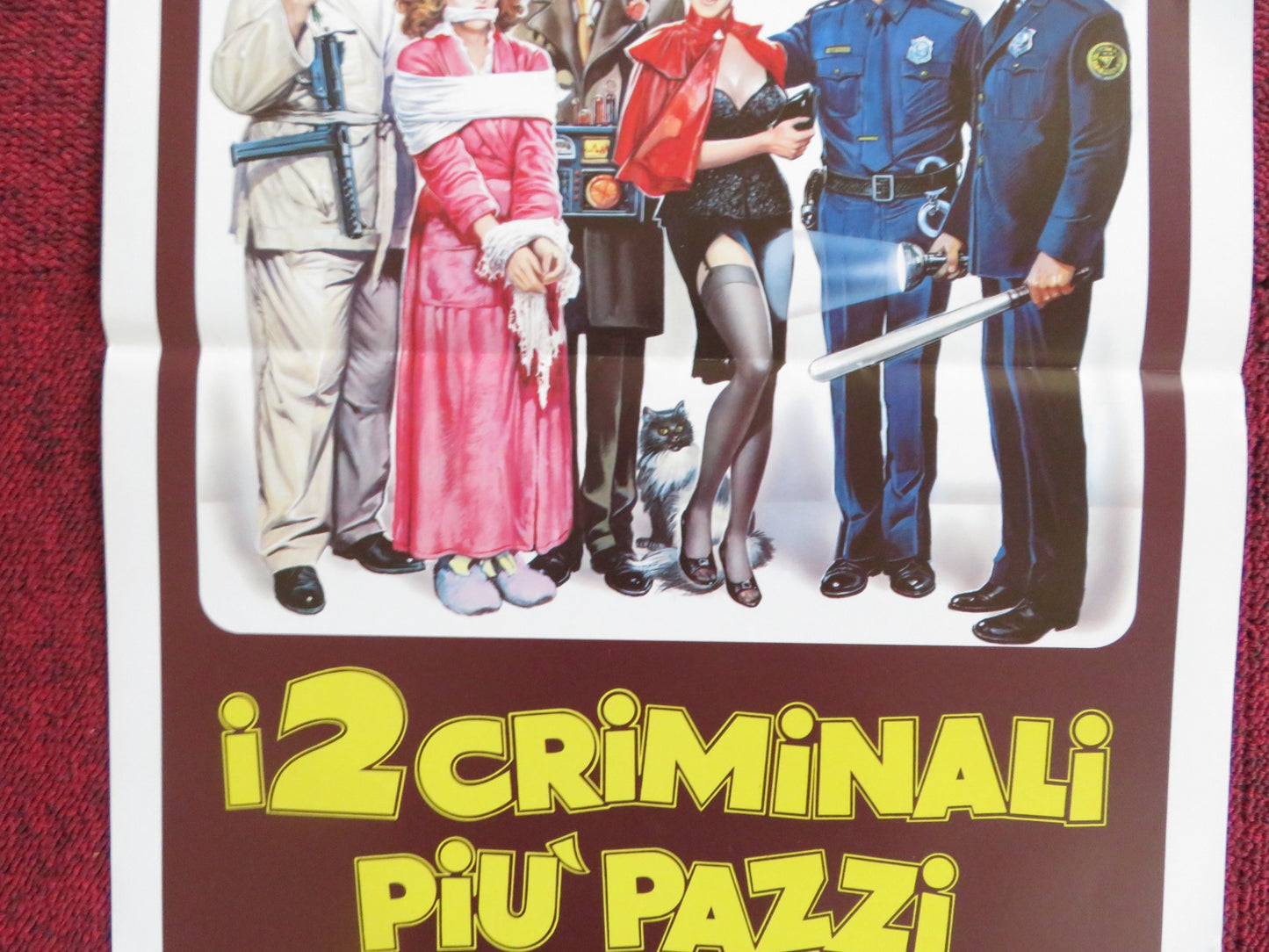 I 2 CRIMINALI PIU PAZZI DEL MONDO ITALIAN LOCANDINA POSTER LOUISE LASSER 1985