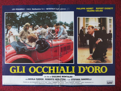 GLI OCCHIALI D'ORO ITALIAN FOTOBUSTA POSTER PHILIPPE NOIRET RUPERT EVERETT 1987