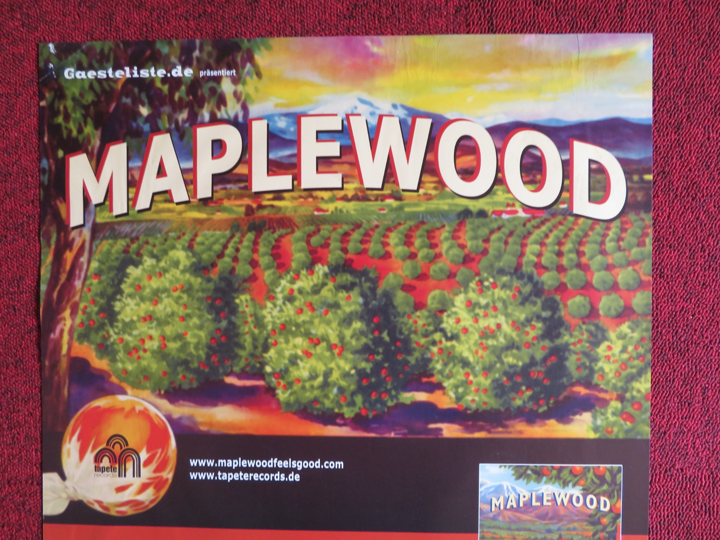 MAPLEWOOD GERMAN MUSIC PROMO POSTER ALBUM POSTER 2004