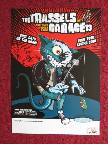 THE TRASSELS / GARAGE 13 GERMAN MUSIC PROMO POSTER TOUR POSTER 2005