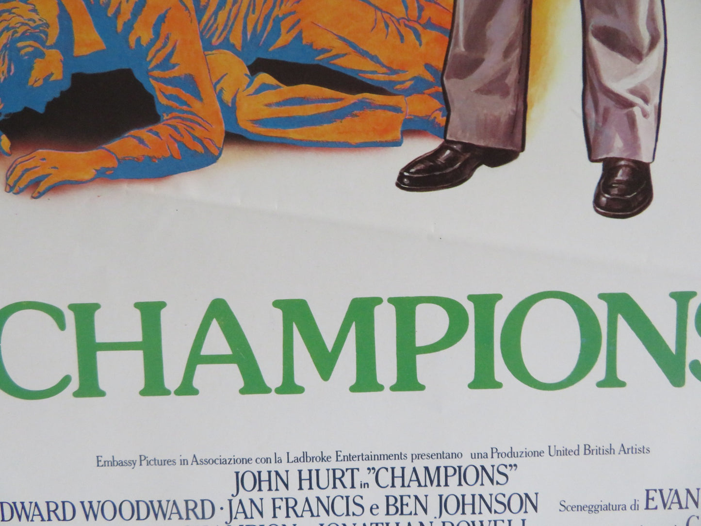 CHAMPIONS ITALIAN LOCANDINA POSTER JOHN HURT EDWARD WOODWARD 1984