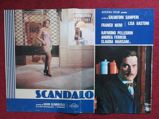 SUBMISSION - A ITALIAN FOTOBUSTA POSTER FRANCO NERO LISA GASTONI 1976