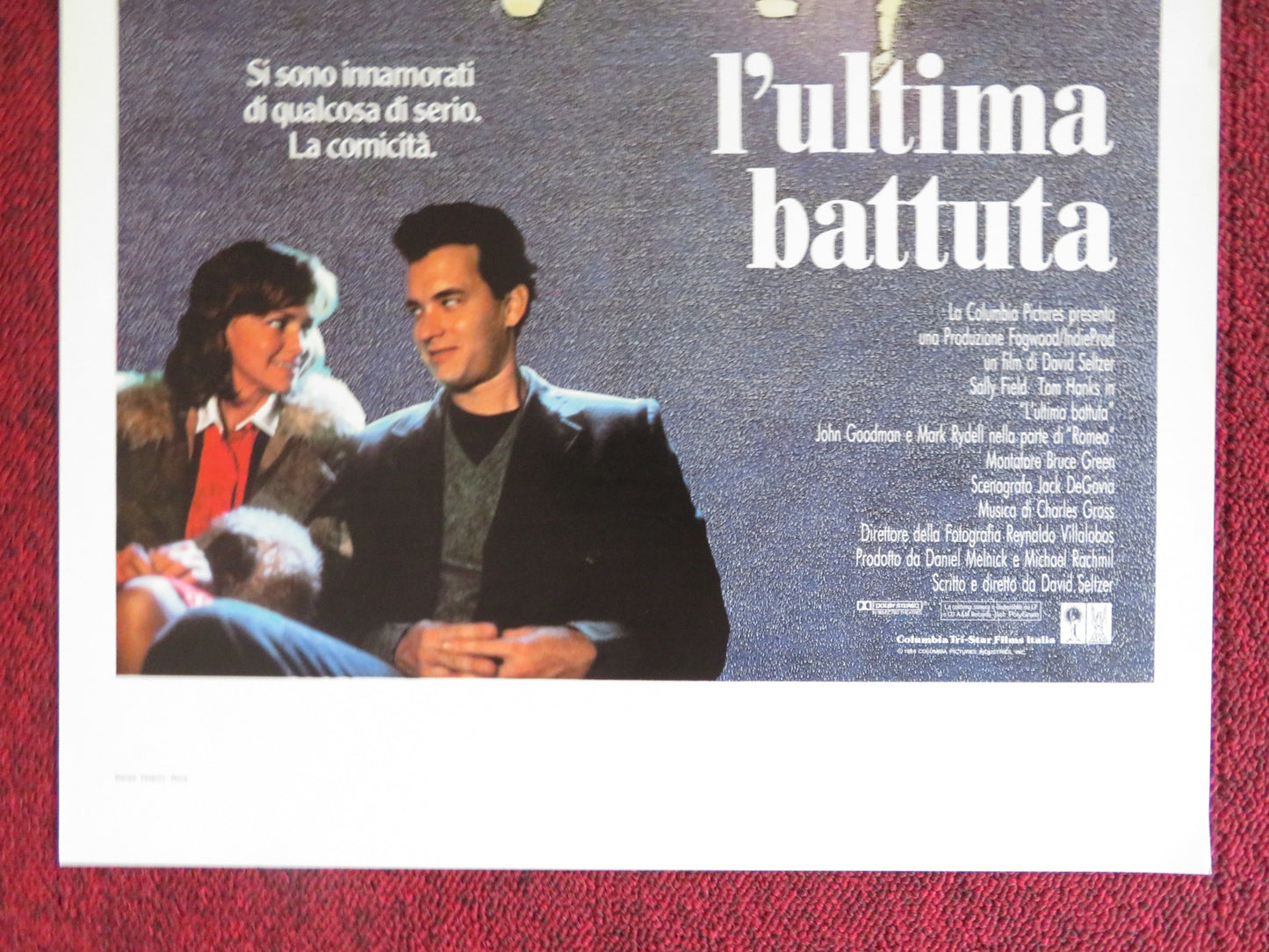 PUNCHLINE ITALIAN LOCANDINA POSTER TOM HANKS SALLY FIELD 1988