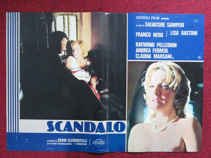 SUBMISSION - B ITALIAN FOTOBUSTA POSTER FRANCO NERO LISA GASTONI 1976