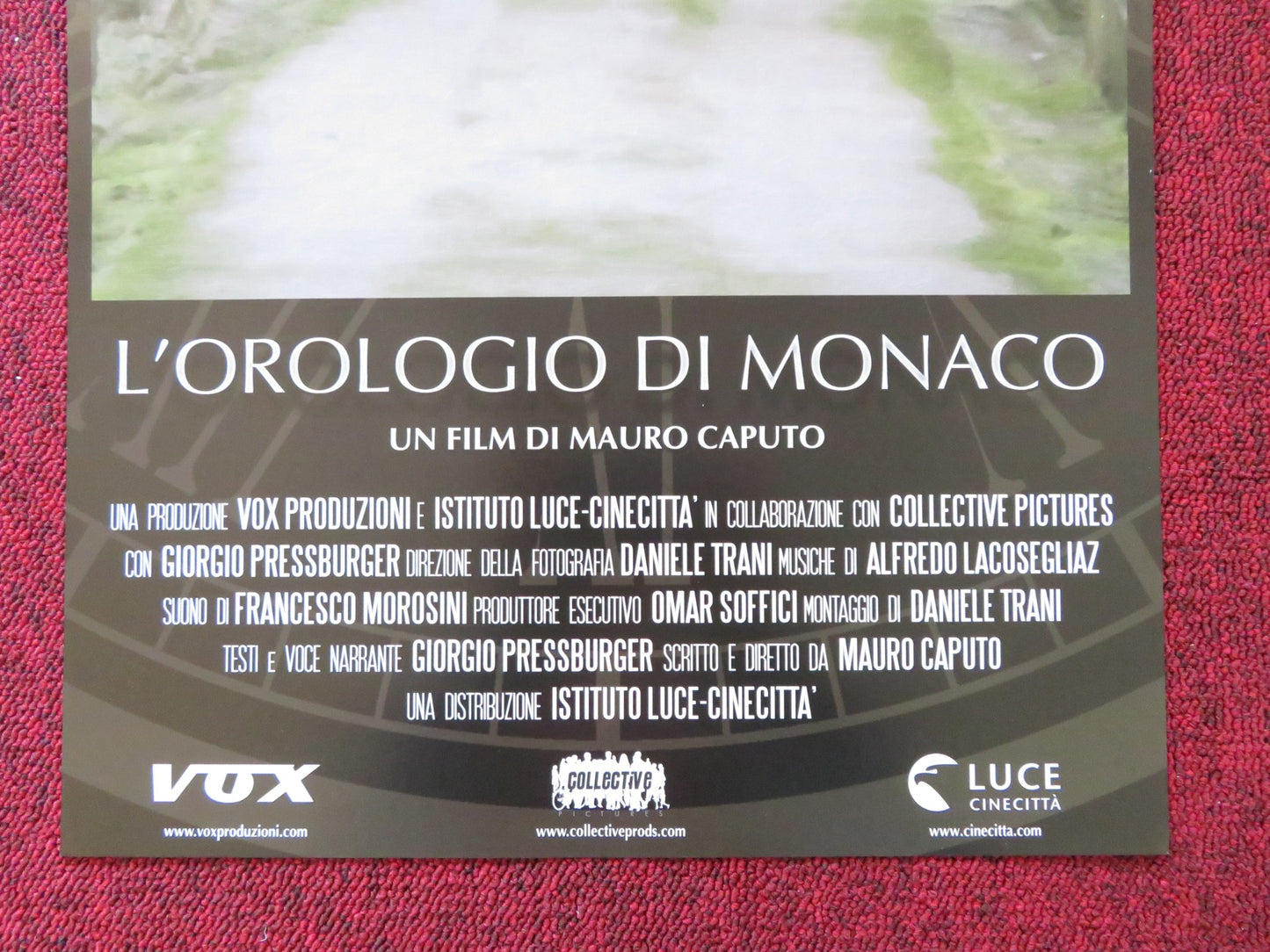 L'OROLOGIO DI MONACO ITALIAN LOCANDINA POSTER MAURO CAPUTO 2015