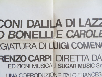 TURN AROUND EUGENIO ITALIAN 2 FOGLIO POSTER SAVERIO MARCONI D. DI LAZZARO 1980