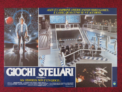 THE LAST STARFIGHTER ITALIAN FOTOBUSTA POSTER CATHERINE MARY STEWART 1984