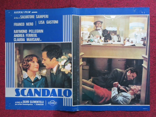 SUBMISSION - D ITALIAN FOTOBUSTA POSTER FRANCO NERO LISA GASTONI 1976