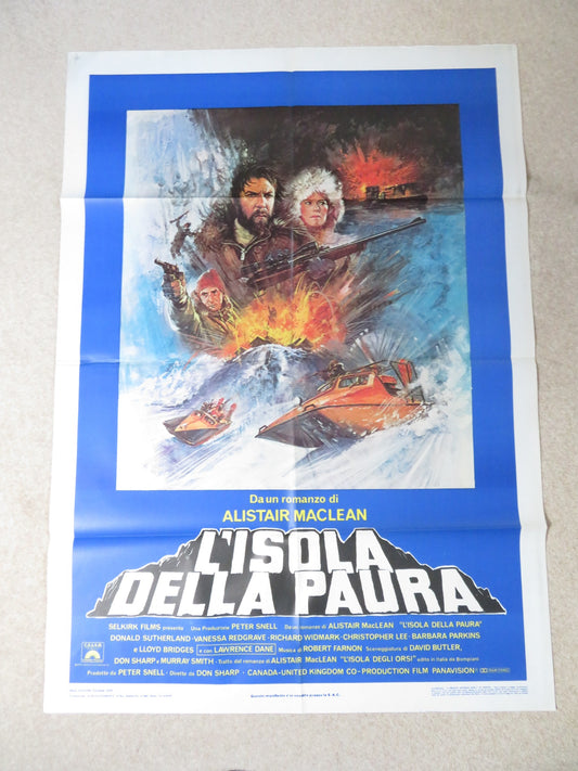 BEAR ISLAND ITALIAN 2 FOGLIO POSTER DONALD SUTHERLAND VANESSA REDGRAVE 1979