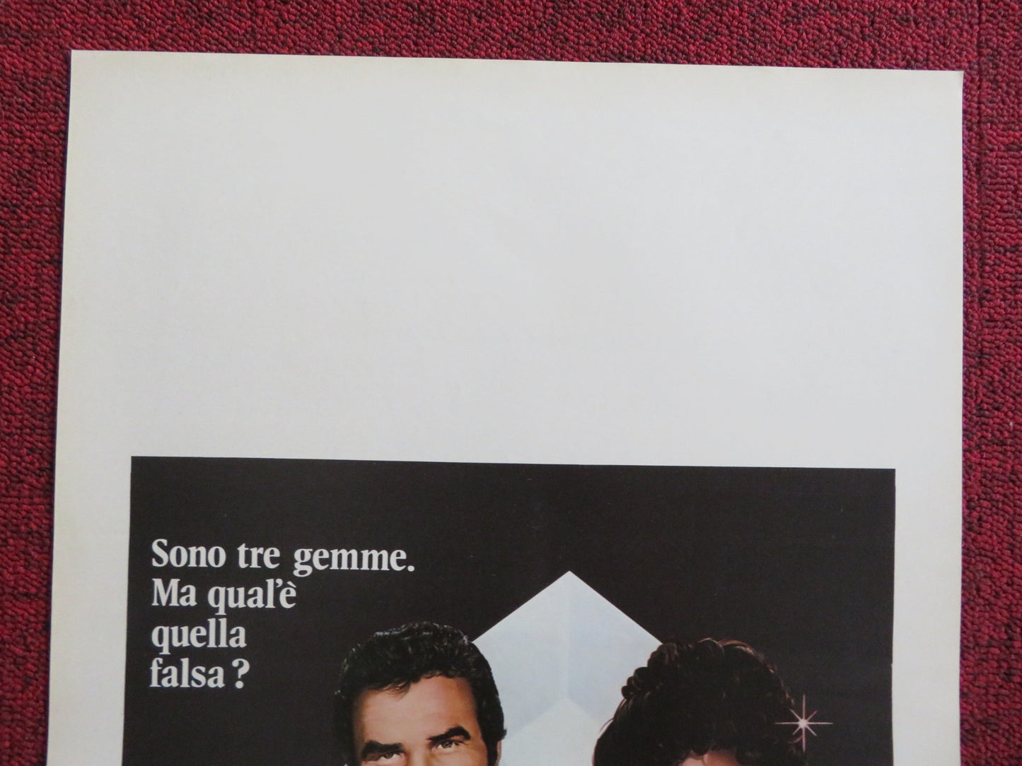 ROUGH CUT ITALIAN LOCANDINA POSTER BURT REYNOLDS DAVID NIVEN 1980