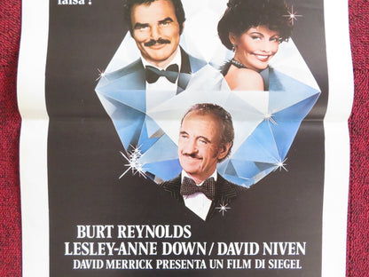 ROUGH CUT ITALIAN LOCANDINA POSTER BURT REYNOLDS DAVID NIVEN 1980