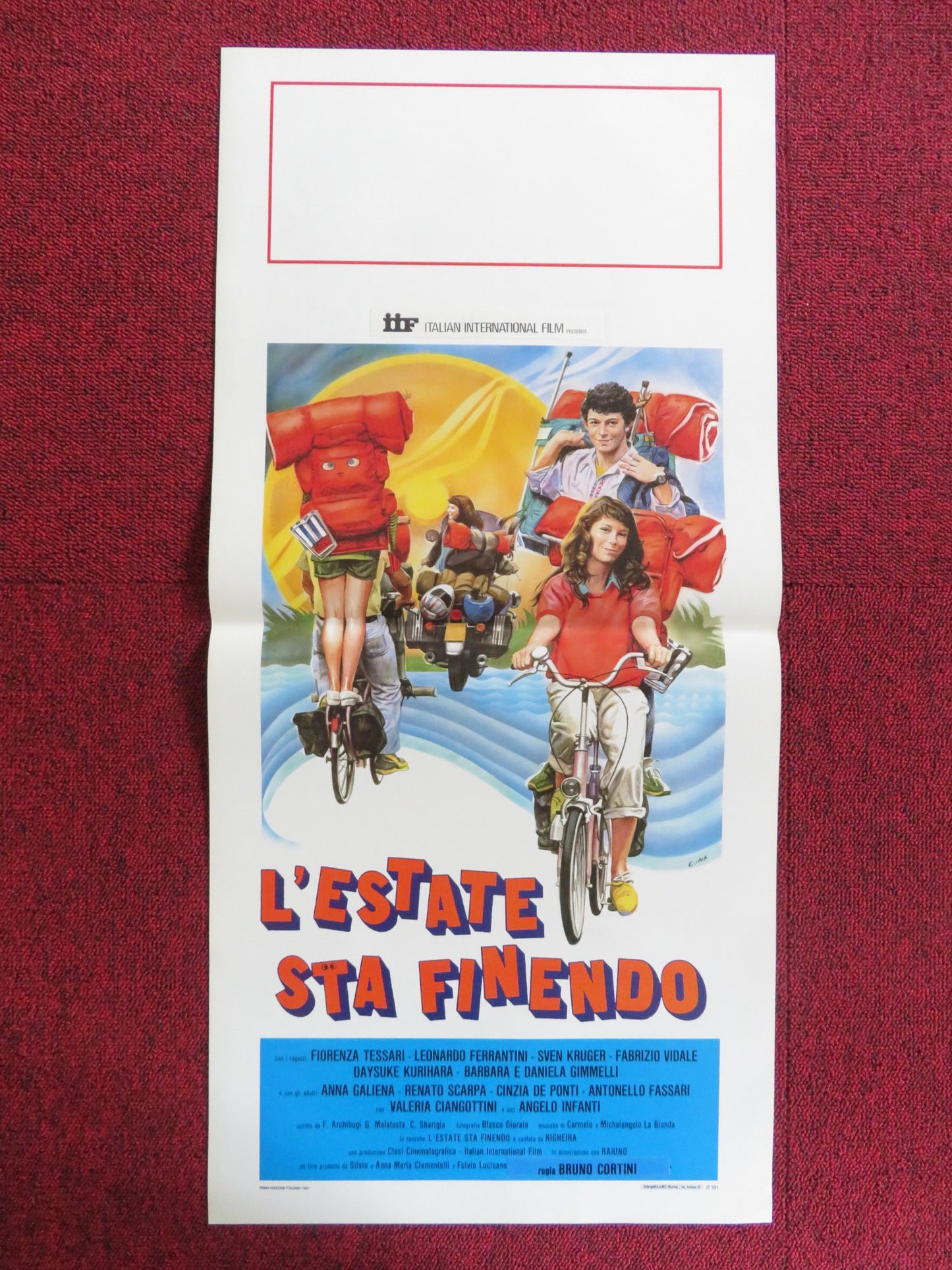 L'ESTATE STA FINENDO ITALIAN LOCANDINA POSTER FIORENZA TESSARI 1987