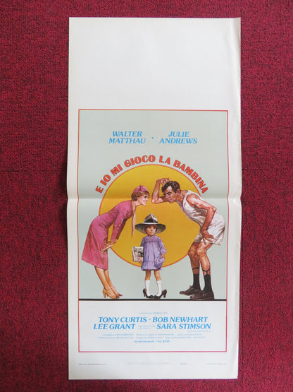 LITTLE MISS MARKER ITALIAN LOCANDINA POSTER WALTER MATTHAU JULIE ANDREWS 1980