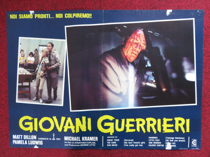 GIOVANI GUERRIERI / OVER THE EDGE ITALIAN FOTOBUSTA POSTER MATT DILLON 1983