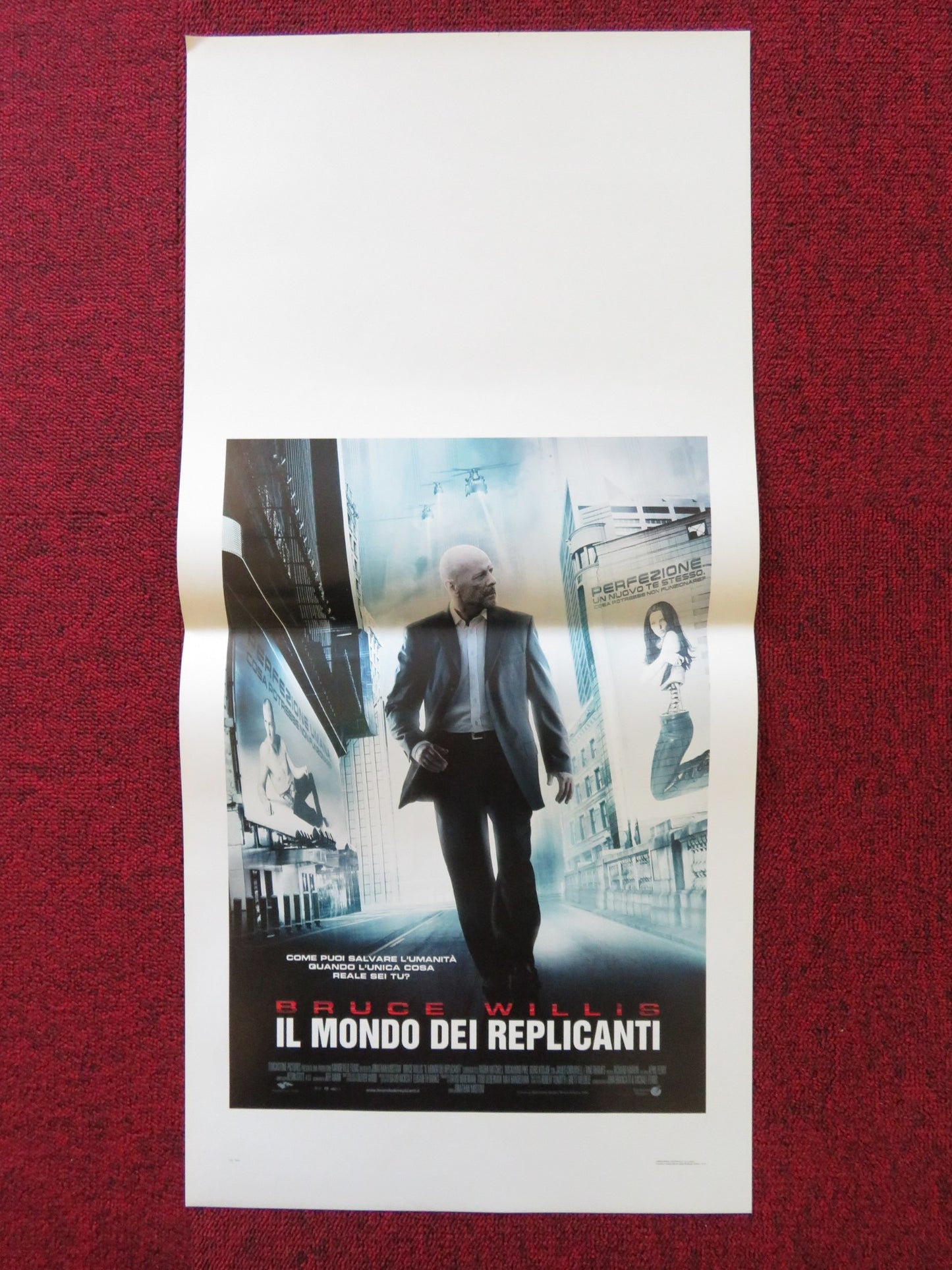 SURROGATES ITALIAN LOCANDINA POSTER BRUCE WILLIS 2009