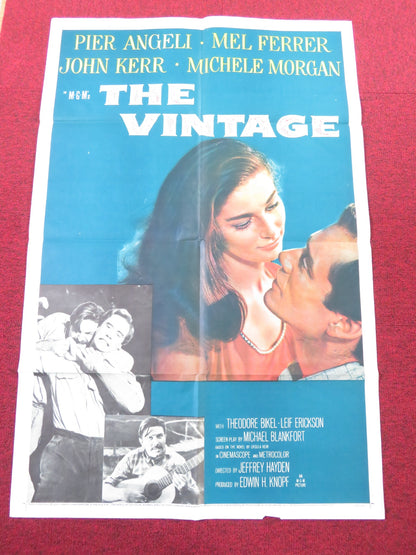 THE VINTAGE FOLDED US ONE SHEET POSTER PIER ANGELI MEL FERRER 1957