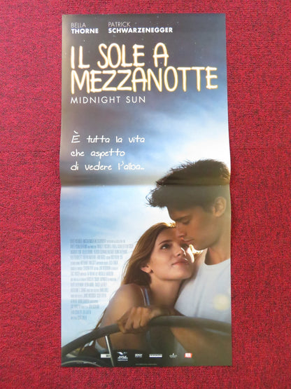 MIDNIGHT SUN ITALIAN LOCANDINA POSTER BELLA THORNE PATRICK SCHWARZENEGGER 2018