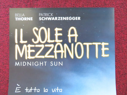 MIDNIGHT SUN ITALIAN LOCANDINA POSTER BELLA THORNE PATRICK SCHWARZENEGGER 2018