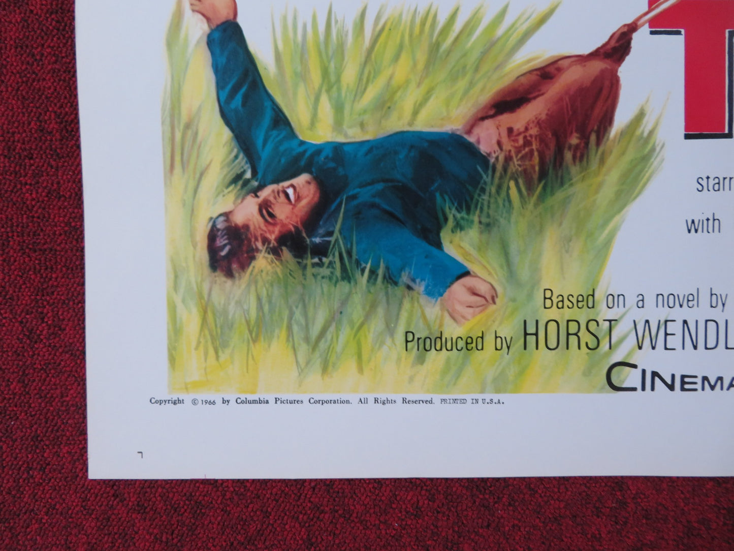 THE DESPERADO TRAIL FOLDED US ONE SHEET POSTER LEX BARKER PIERRE BRICE  1966