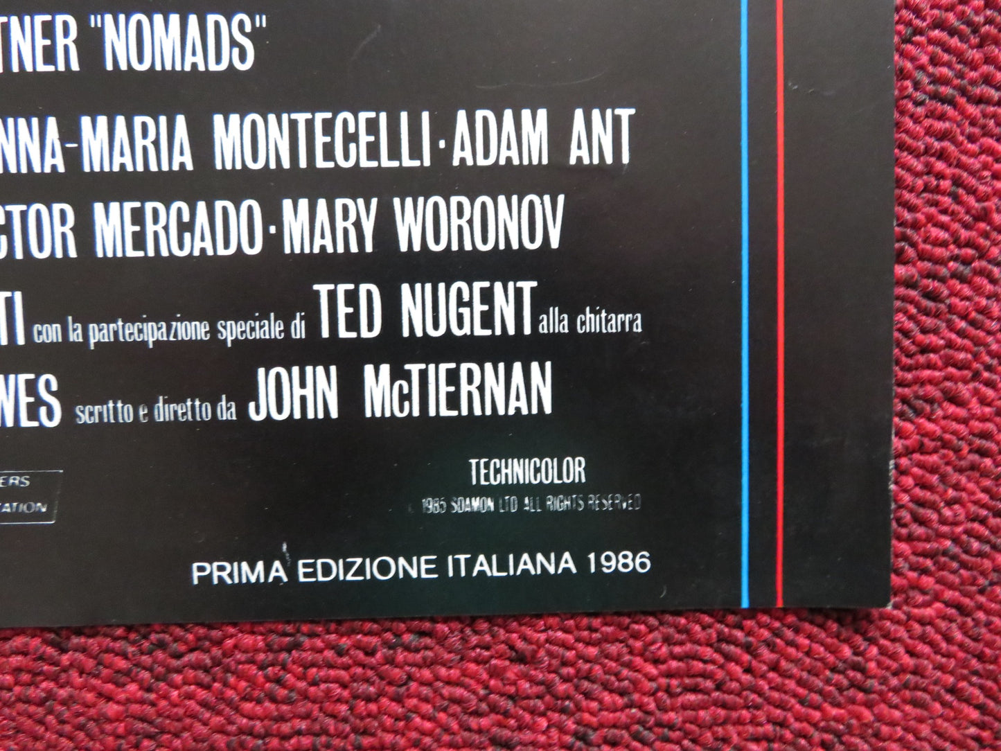 NOMADS ITALIAN FOTOBUSTA POSTER LESLEY-ANNE DOWN PIERCE BROSNAN 1986