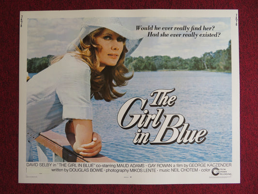 THE GIRL IN BLUE US HALF SHEET (22"x 28") POSTER DAVID SELBY MAUD ADAMS 1974