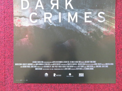 DARK CRIMES ITALIAN LOCANDINA POSTER MARTON CSOKAS JIM CARREY  2016