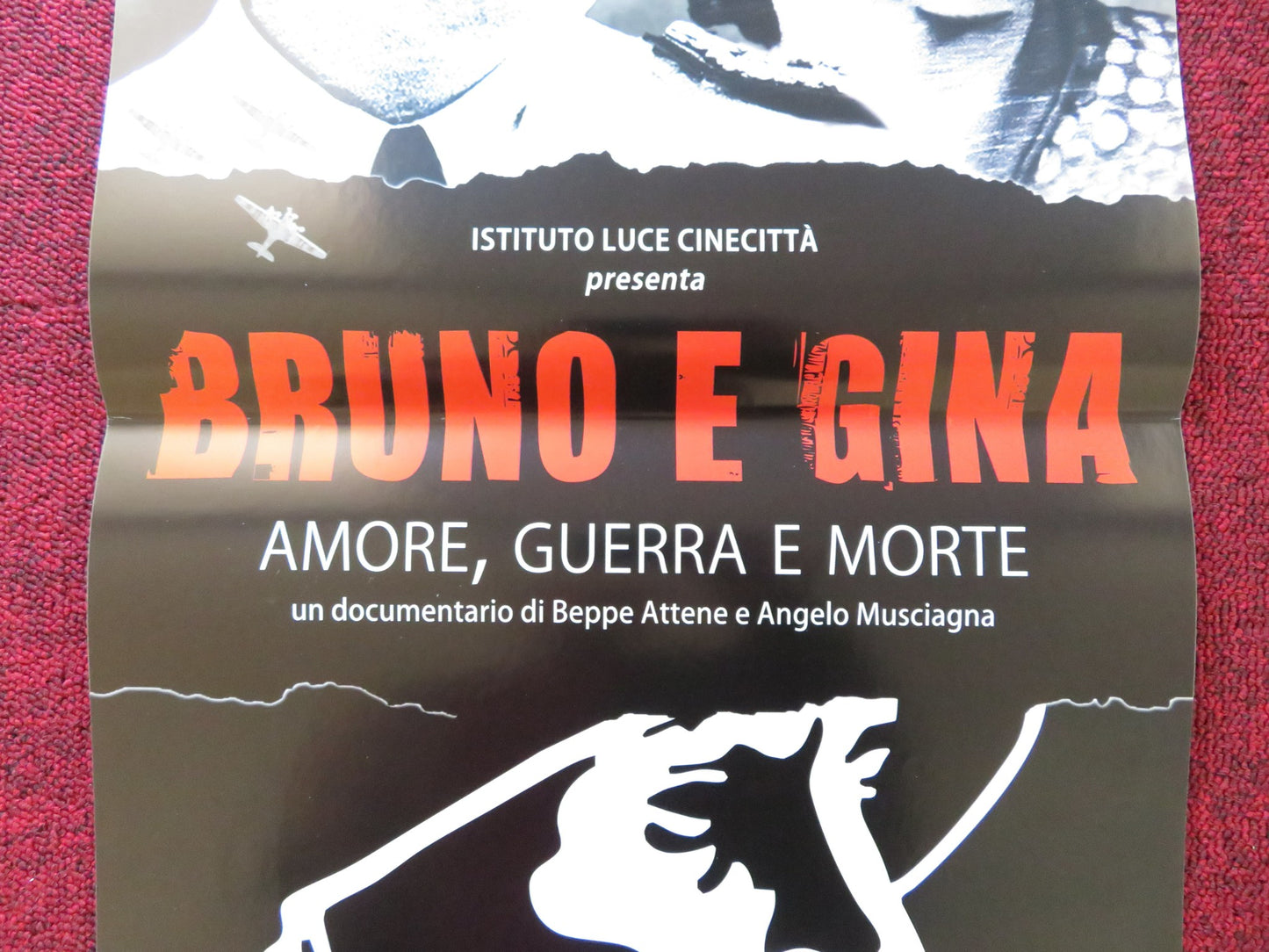 BRUNO E GINA ITALIAN LOCANDINA POSTER BEPPE ATTENE ANGELO MUSCIAGNA 2014