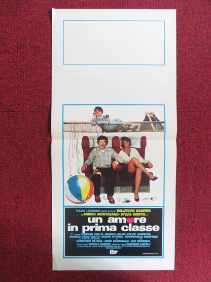 LOVE IN FIRST CLASS ITALIAN LOCANDINA POSTER ENRICO MONTESANO S. KRISTEL 1980