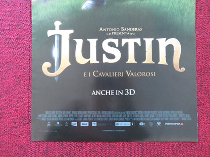 JUSTIN AND THE KNIGHTS OF VALOUR ITALIAN LOCANDINA POSTER ANTONIO BANDERAS 2013