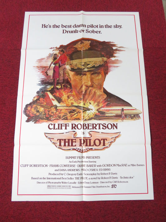 THE PILOT FOLDED US ONE SHEET POSTER CLIFF ROBERTSON DIANE BAKER 1980