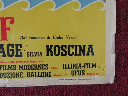 MICHELE STROGOFF ITALIAN FOTOBUSTA POSTER CURD JURGENS GENEVIEVE PAGE 1956