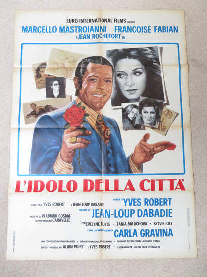 L'IDOLO DELLA CITTA ITALIAN 2 FOGLIO POSTER MARCELLO MASTROIANNI 1973