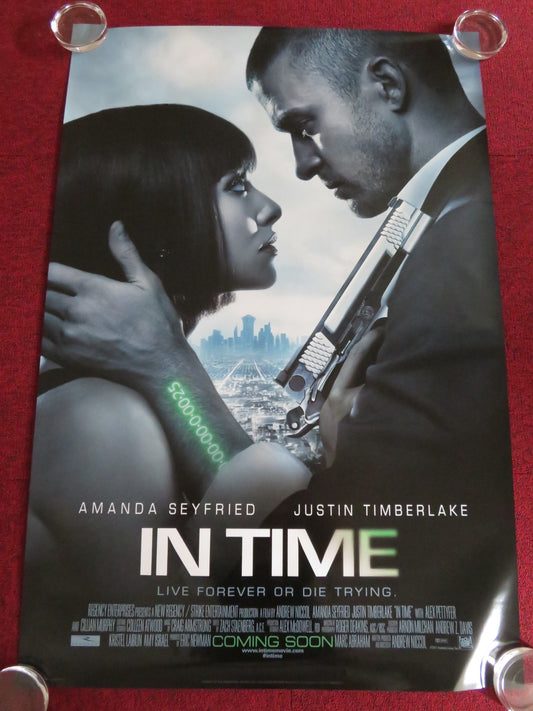 IN TIME US ONE SHEET ROLLED POSTER JUSTIN TIMBERLAKE OLIVIA WILDE 2011