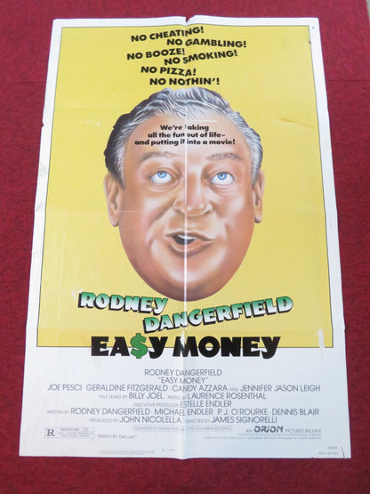 EASY MONEY FOLDED US ONE SHEET POSTER JOE PESCI GERALDINE FITZGERALD 1983