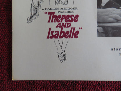 THERESE AND ISABELLE US HALF SHEET (22"x 28") POSTER ESSY PERSSON ANNA GAEL 1969