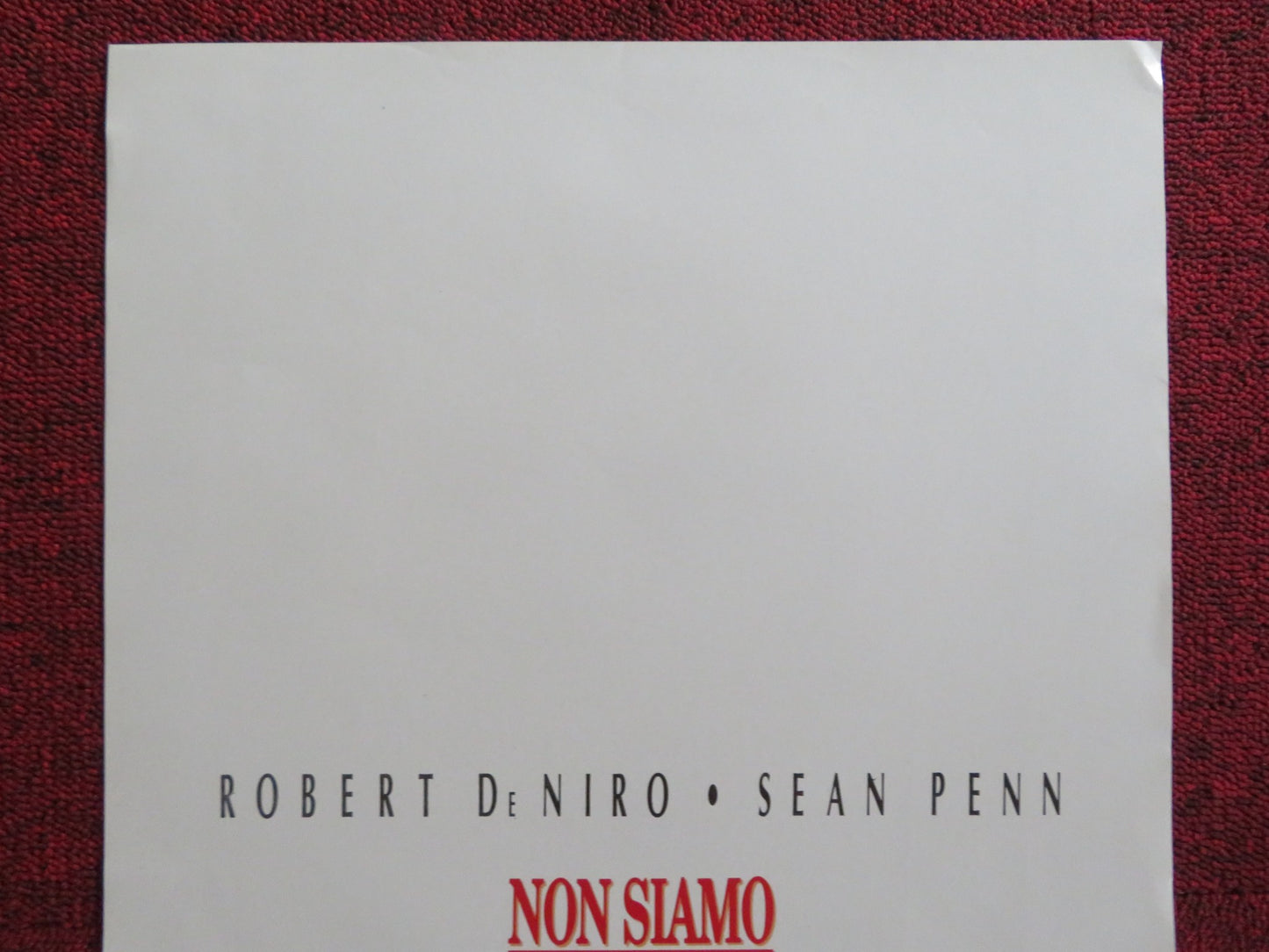 WE'RE NO ANGELS ITALIAN LOCANDINA POSTER ROBERT DE NIRO SEAN PENN 1990