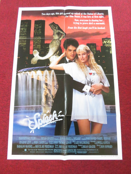 SPLASH FOLDED US ONE SHEET POSTER TOM HANKS DARYL HANNAH 1984