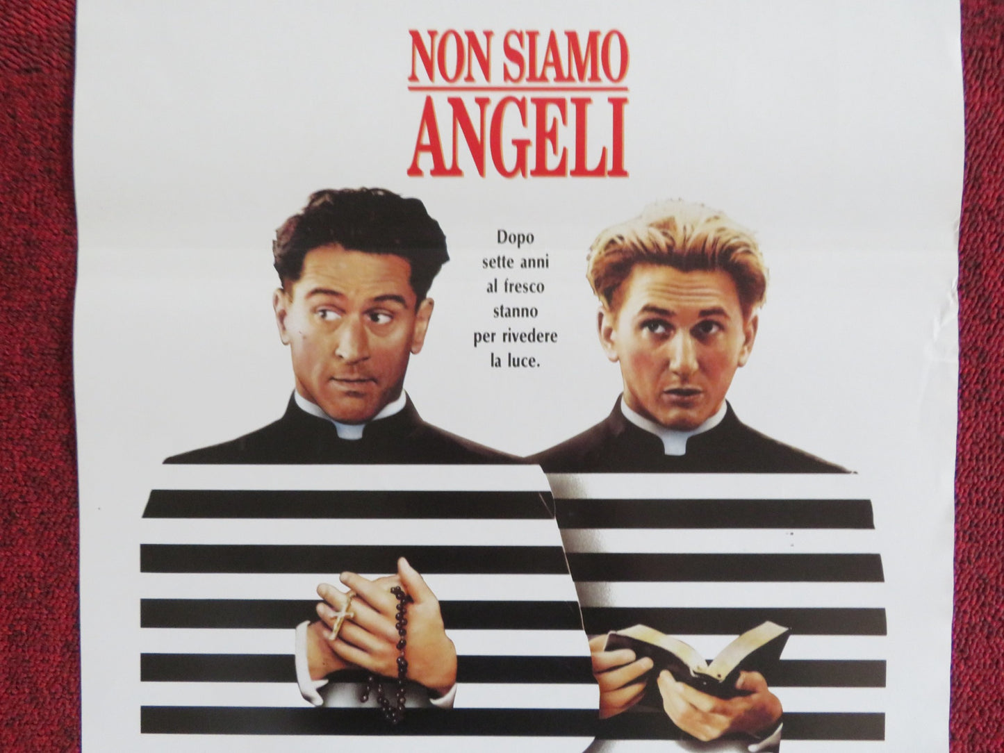 WE'RE NO ANGELS ITALIAN LOCANDINA POSTER ROBERT DE NIRO SEAN PENN 1990