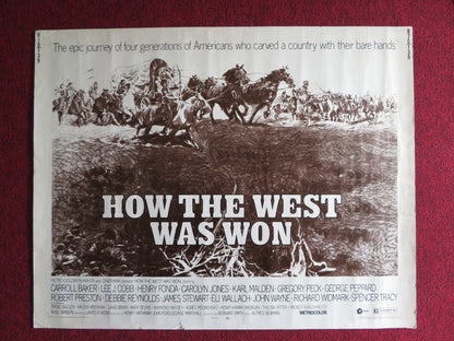 HOW THE WEST WAS WON US HALF SHEET (22"x 28") POSTER C. BAKER JOHN WAYNE 1970