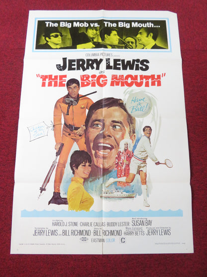 THE BIG MOUTH FOLDED US ONE SHEET POSTER JERRY LEWIS HAROLD J. STONE 1967