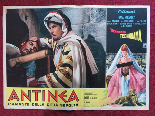 ANTINEA  L'AMANTE DELLA CITTA SEPOLTA - B ITALIAN FOTOBUSTA POSTER 1961