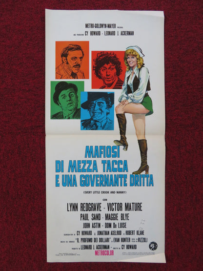 EVERY LITTLE CROOK AND NANNY ITALIAN LOCANDINA POSTER LYNN REDGRAVE MATURE 1973