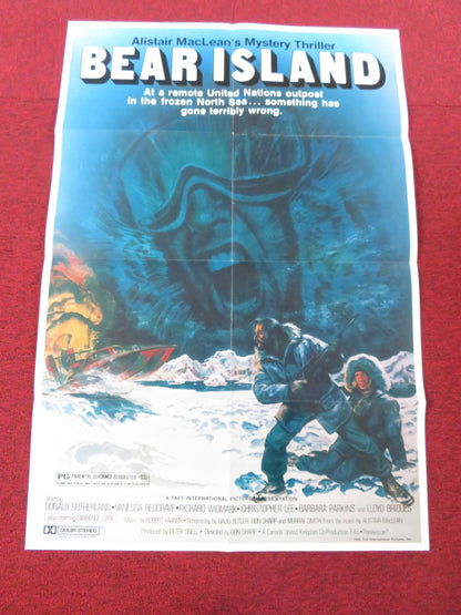 BEAR ISLAND FOLDED US ONE SHEET POSTER DONALD SUTHERLAND VANESS REDGRAVE 1980