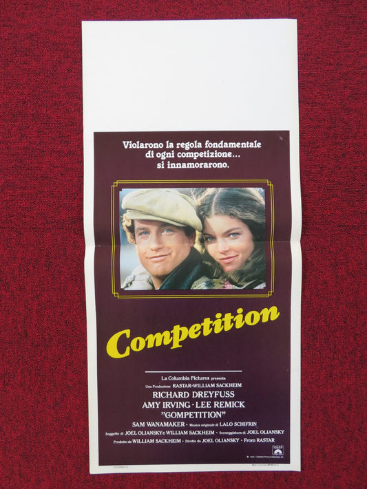 THE COMPETITION ITALIAN LOCANDINA POSTER RICHARD DREYFUSS AMY IRVING 1981